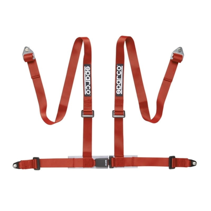 Sparco Belt 2 inch 4 PT BOLT-IN - ( Red / 4 Point )