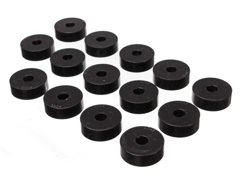 Energy Suspension 55-73 Jeep CJ5/CJ7/CJ8 Scrambler Black Body (Cab) Mount Set Set