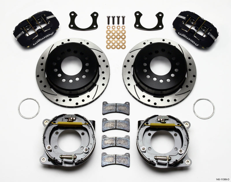 Wilwood Dynapro Low-Profile 11.00in P-Brake Kit Perfurado New Big Ford 2.50in Offset