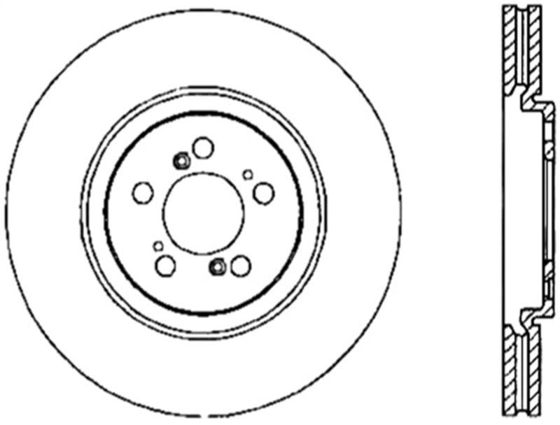 StopTech 97-05 Acura NSX Drilled Sport Left Front Rotor