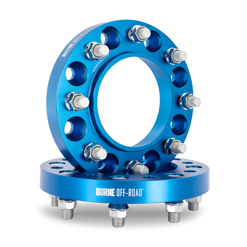 Mishimoto Wheel Spacers 8X165.1 121.3 25 M14 Blu