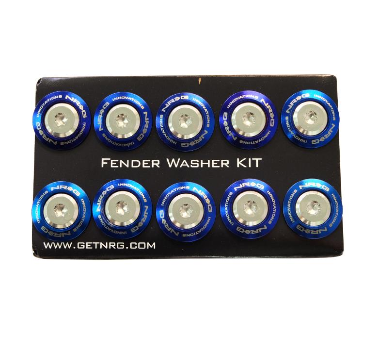NRG - FENDER WASHER KIT; TITANIUM SERIES; RIVETS FOR PLASTIC; SET OF 10