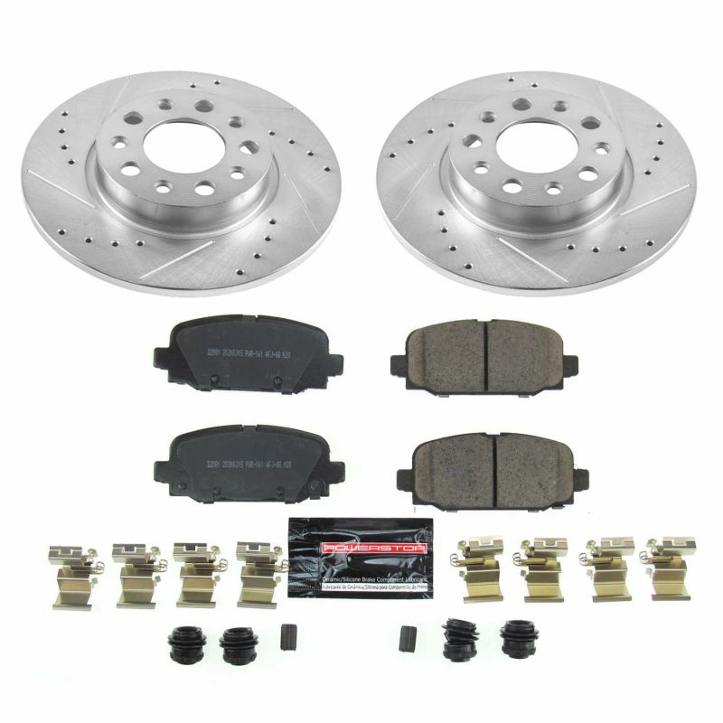 Kit Freno Power Stop 17-19 Jeep Compass Trasero Z23 Evolution Sport