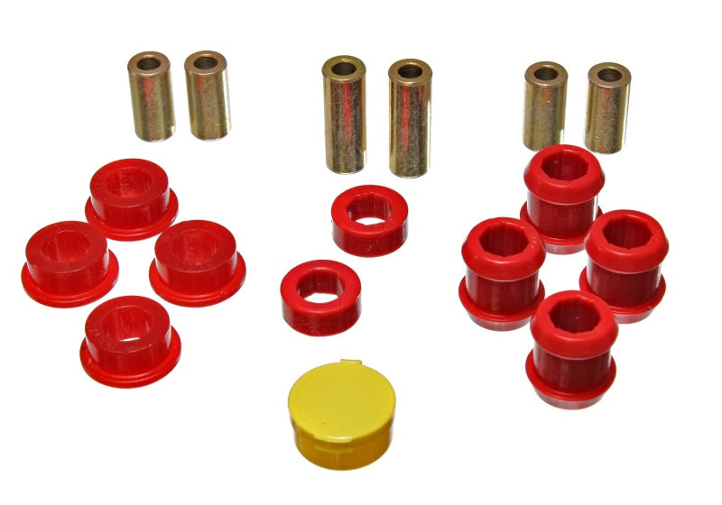 Energy Suspension 88-91 Honda Civic/CRX Juego de bujes de brazo de control delantero rojo