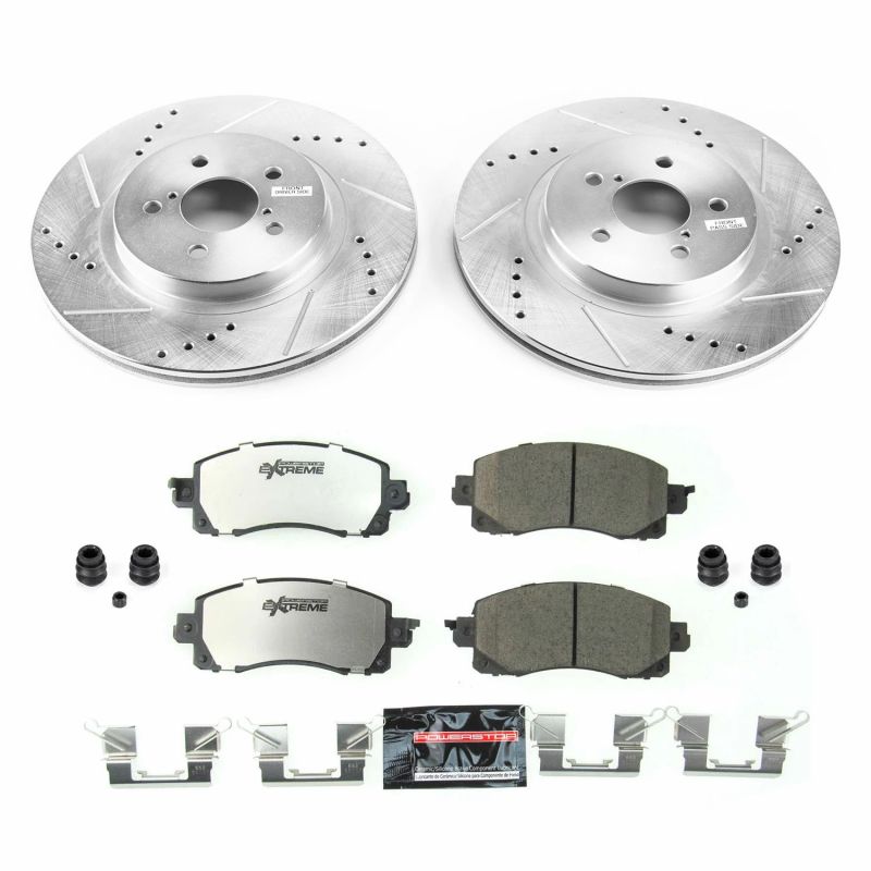 Power Stop 18-19 Subaru Crosstrek Delantero Z26 Street Warrior Kit de Freno