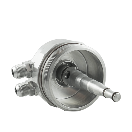 PMC Motorsport - Oil filter lid (cap) with oil cooler fittings and 2 sensor ports BMW M52 M54 M56 (APO-M52-C)