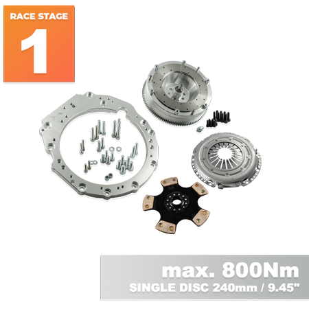 PMC Motorsport - RACE STAGE 1 Nissan SR - BMW N54 - 240mm / 9.45" (RS1-SR-N54-952)
