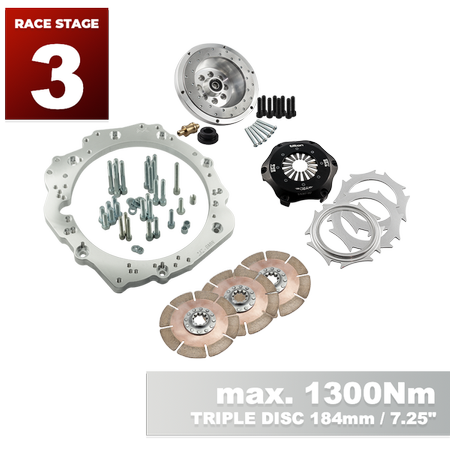 PMC Motorsport - RACE STAGE 3 Toyota JZ - BMW M57 / E46 S54 M3 - 184mm / 7.25" (S) (RS3-JZ-M57-TS)