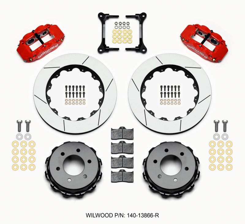 Wilwood Narrow Superlite 4R RearTruck Kit 14,25 pol. Vermelho 2012-Up Ford F150 (6 lug)