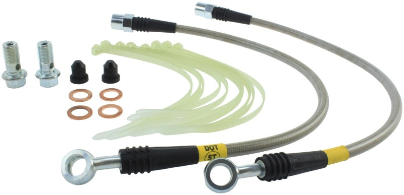 StopTech VW/Audi Juego de latiguillos de freno delanteros de acero inoxidable