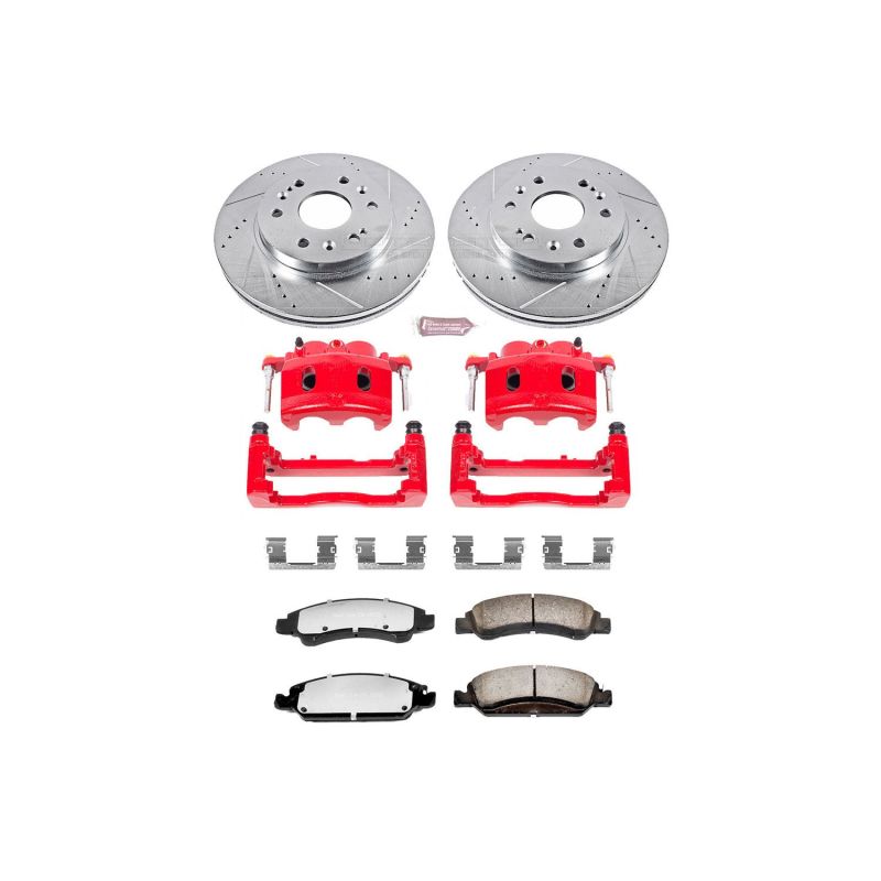 Power Stop 08-19 Cadillac Escalade Front Z36 Kit de freno de camión y remolque con pinzas