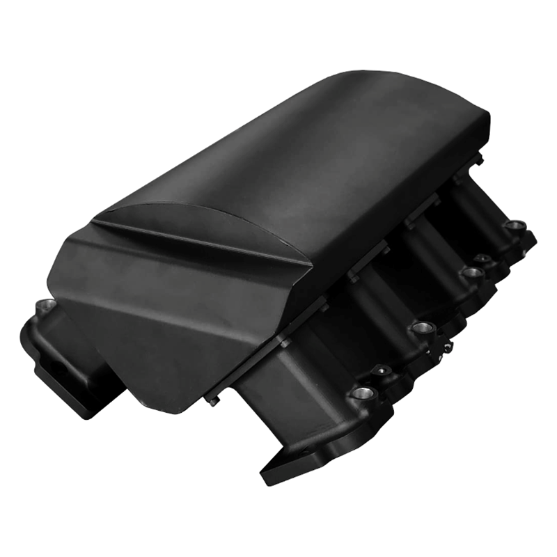 TSP - LS3 Sheet Metal Intake Manifold with Billet CNC Runners, With Step For Fire Wall Clearance (25-TSPSMLS3-Step)
