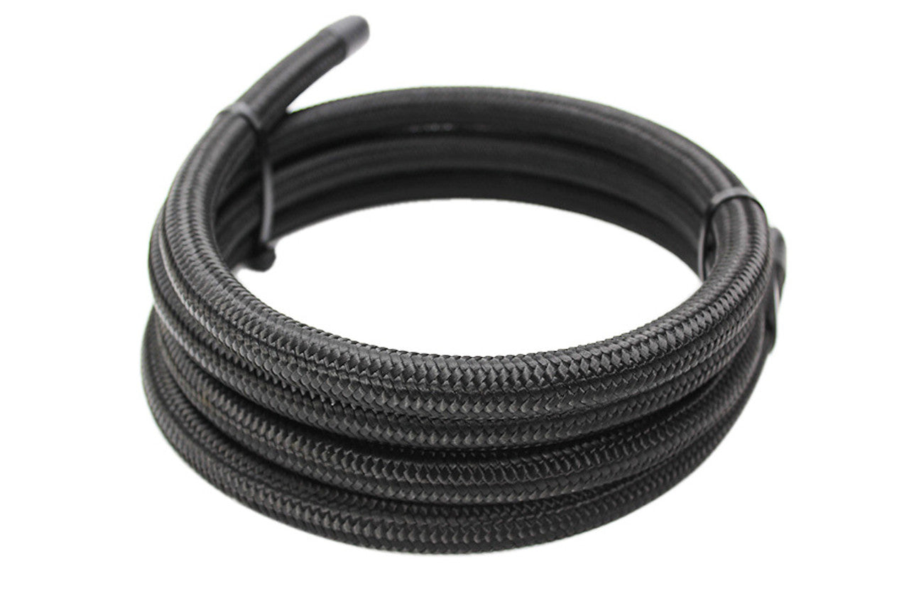 Desempenho ISR - Mangueira de nylon preta trançada 8AN - por pé (IS-8AN-BLK)