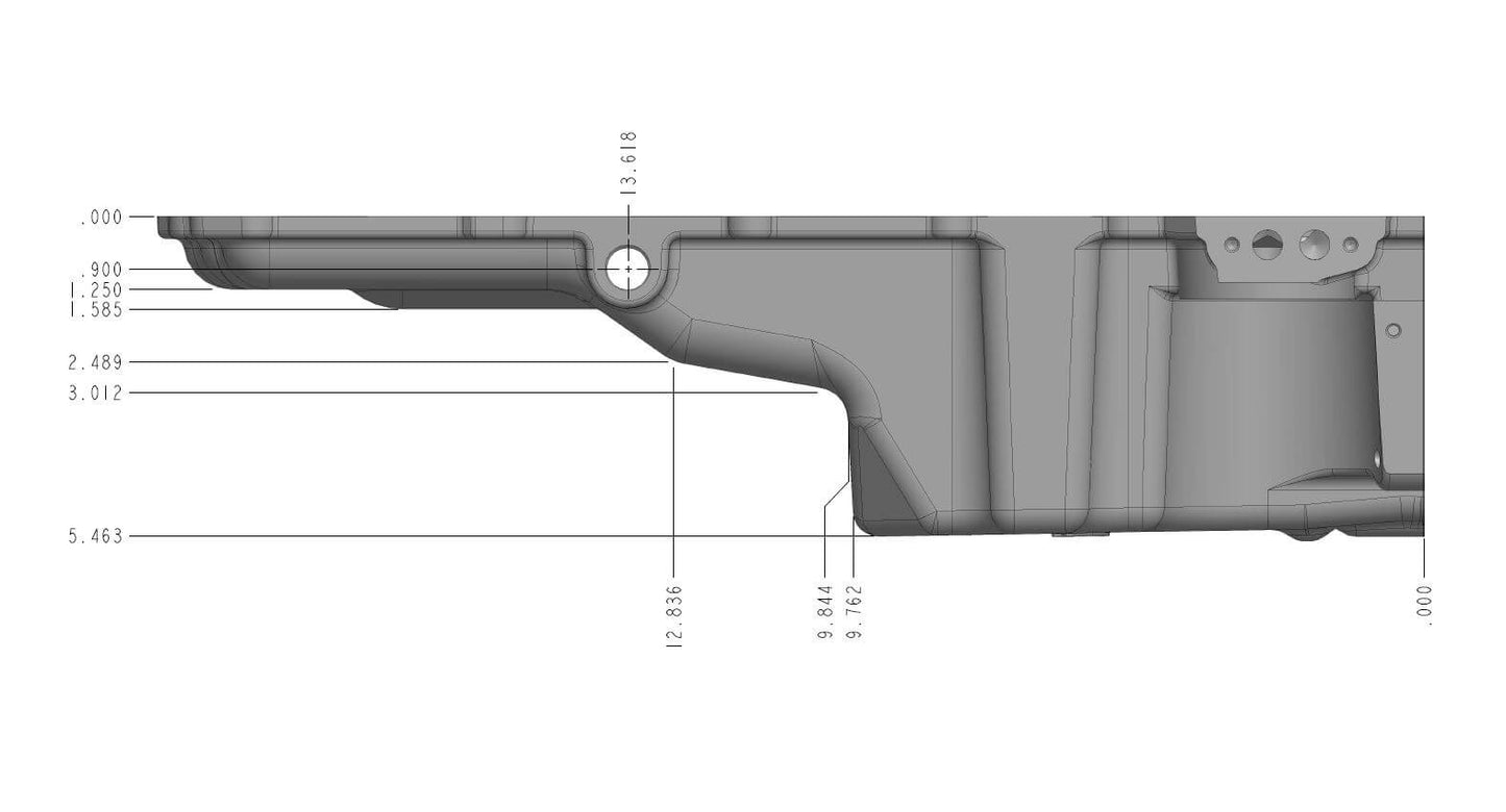 Holley - GM LS SWAP OIL PAN - ADDITIONAL FRONT CLEARANCE