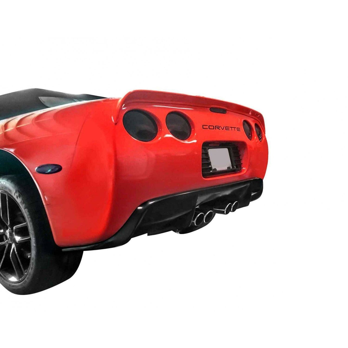 KBD - Chevrolet Corvette C5 1997-2004 Stealth Style 1 Piece Polyurethane Rear Diffuser (37-6048)
