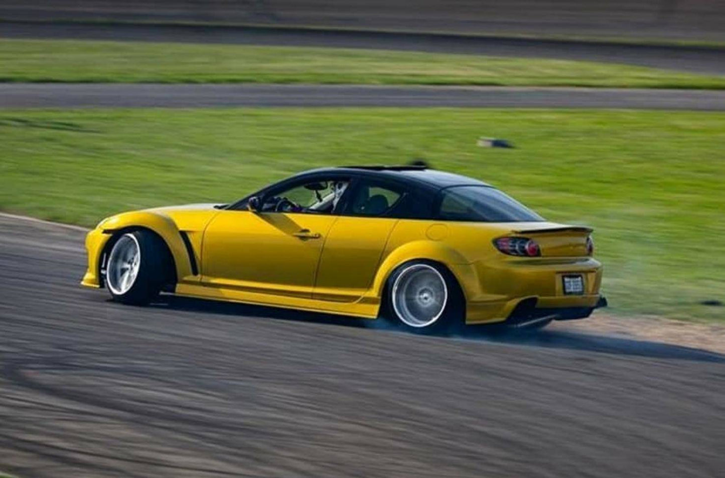 KBD - Mazda RX8 2004-2008 MS Style 1 Piece Polyurethane Rear Bumper (37-2076)