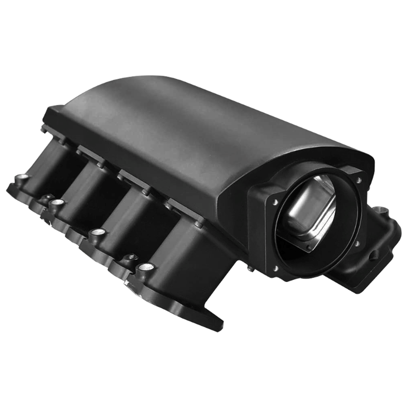 TSP - LS3 Sheet Metal Intake Manifold with Billet CNC Runners, With Step For Fire Wall Clearance (25-TSPSMLS3-Step)