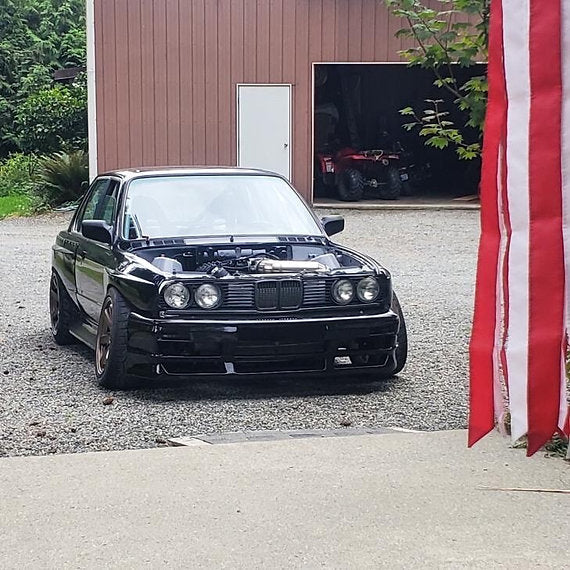 Big Duck Club - BMW E30 Sedan Front Overfender - M3 Style (50mm)