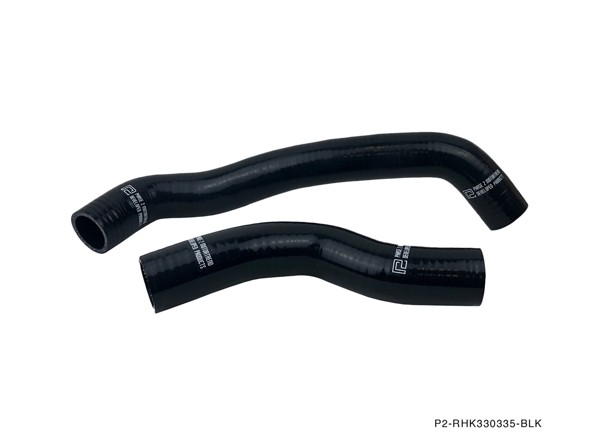 P2M - MAZDA 1986-88 RX-7 13B RADIATOR HOSE KIT : BLACK (P2-RHK330335-BLK)