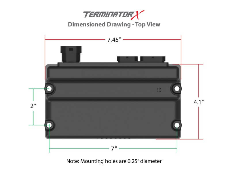 Holley - TERMINATOR X 58X/4X EV6 LS MPFI KIT - WITHOUT 3.5" HANDHELD