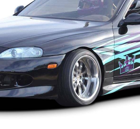 KBD - Lexus SC SC300 SC400 1992-2000 KBD Style 2 Piece Polyurethane 50mm Front Fenders (37-6054)
