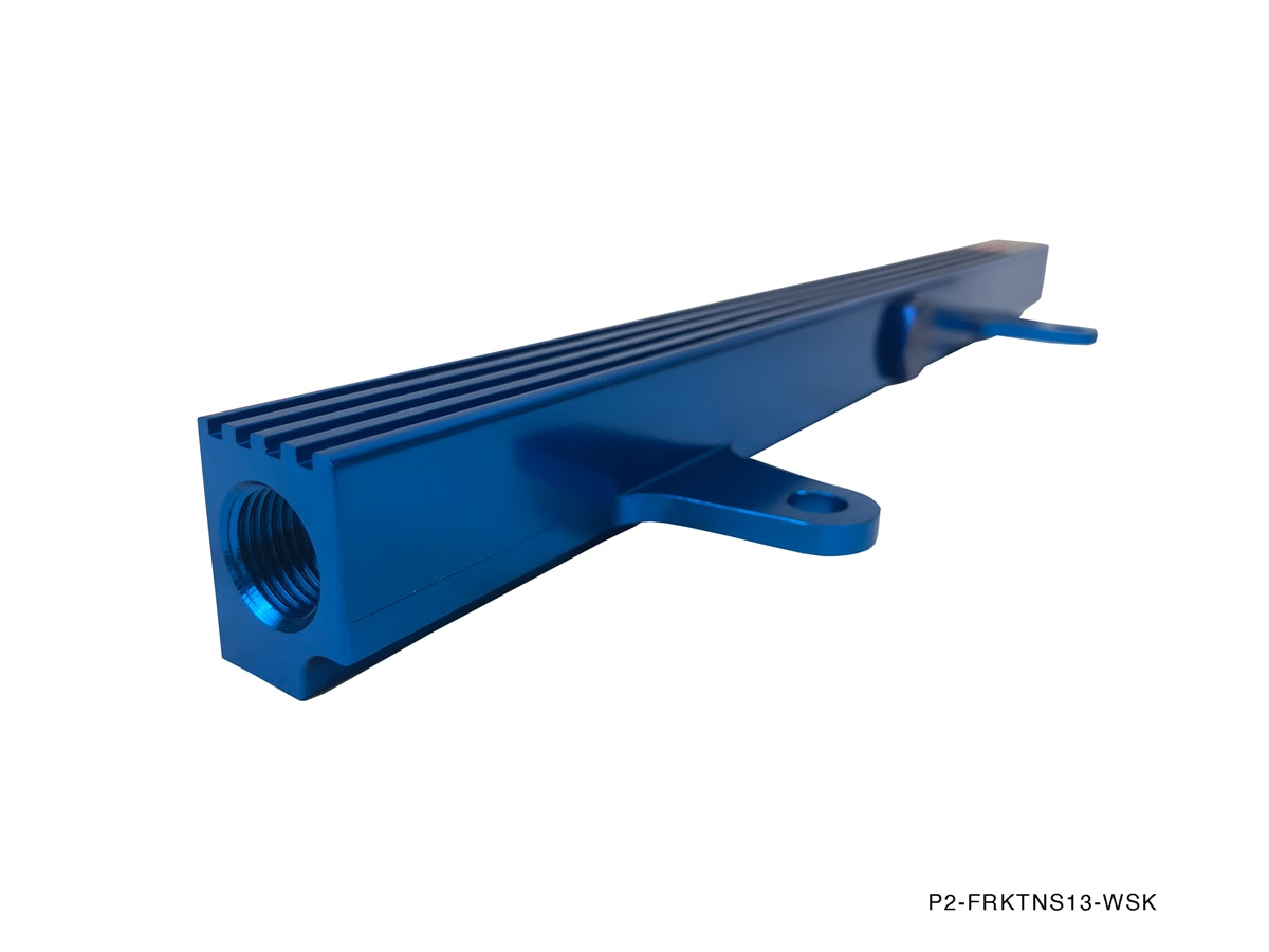P2M - NISSAN S13 SR20DET BILLET ALUMINUM FUEL RAIL KIT - TOP FEED (P2-FRKTNS13-WSK)