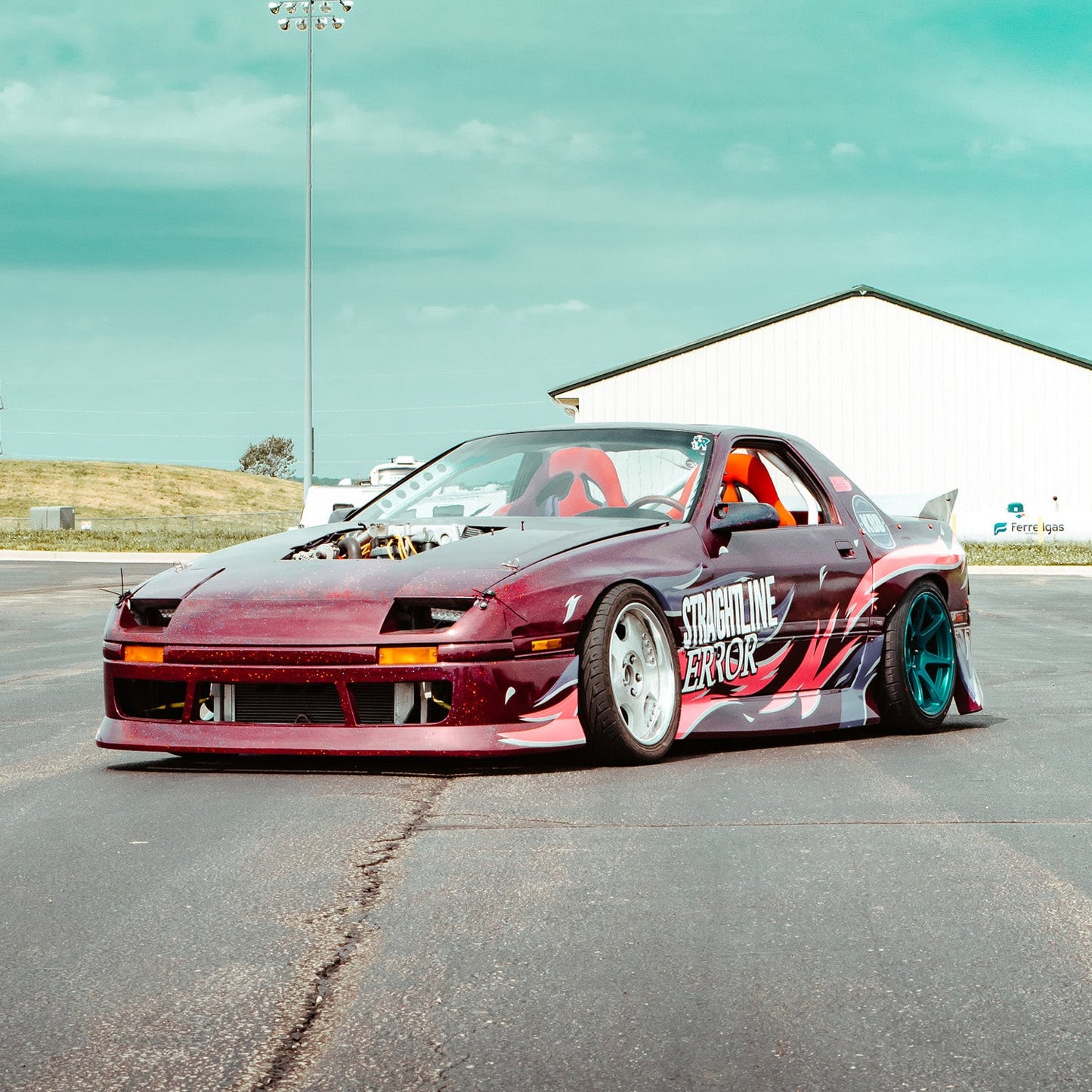 KBD - Mazda RX7 1986-1991 < b > Pára-choques dianteiro de poliuretano estilo 1 peça (37-6087)
