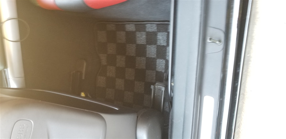 P2M - MAZDA RX-8 RACE FLOOR MATS (FRONT/REAR) : DARK GREY (P2-CPTMZRX8DG-TP)
