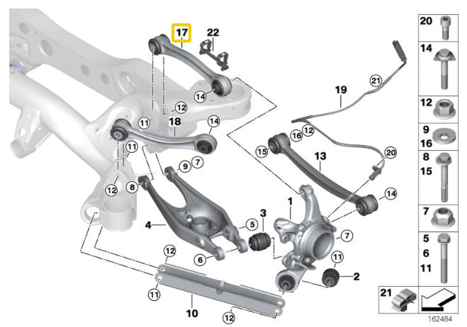 IRP - Braços traseiros ajustáveis BMW E8x M1, E9x M3 (IRPRSW-9X)