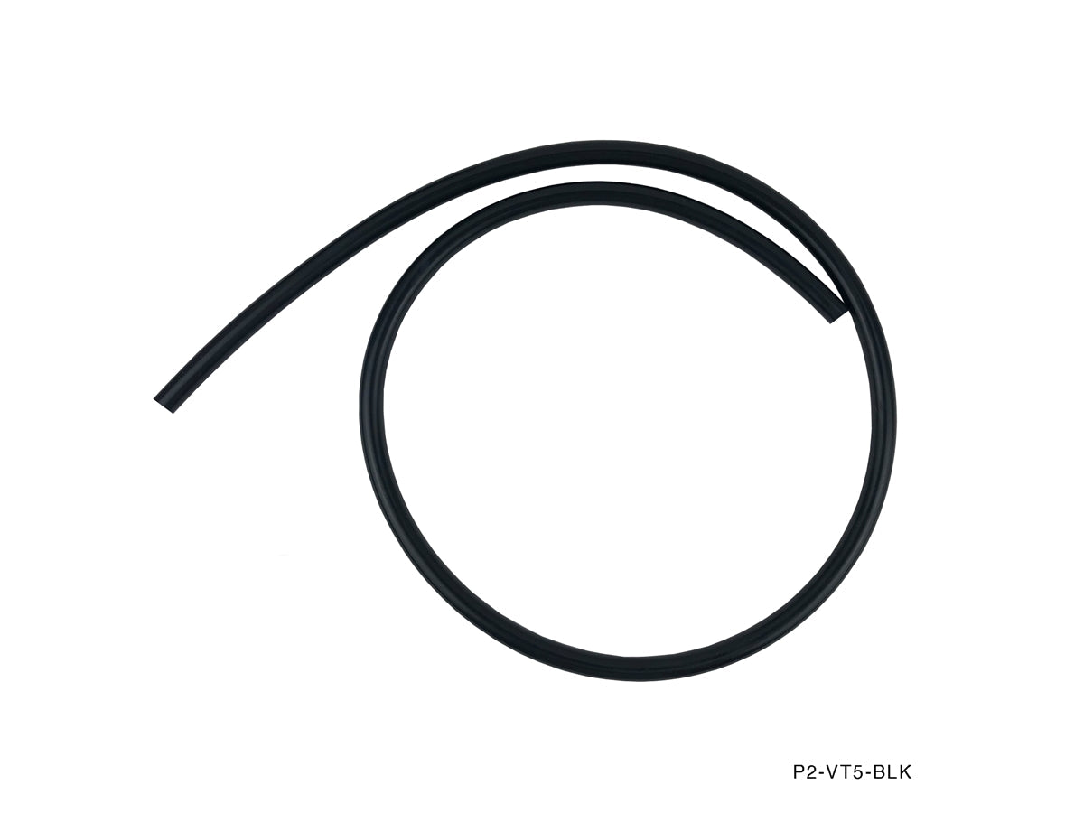 P2M - MANGUERA DE VACÍO: 4 MM DI (1/6"), 2 MM DE GROSOR NEGRO - PRECIO POR PIE (P2-VT4-BLK)
