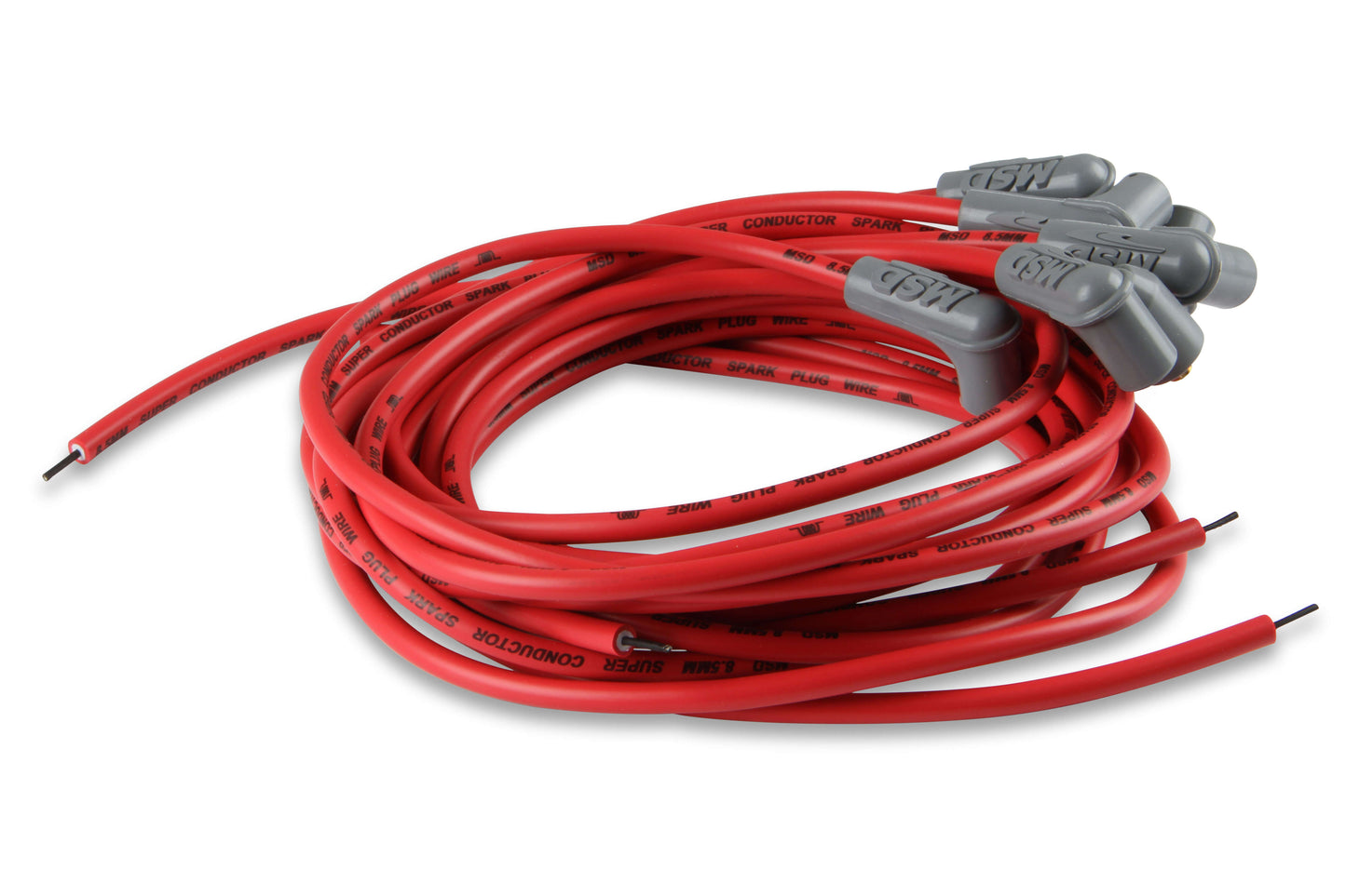 Holley - SUPER CONDUCTOR SPARK PLUG WIRE SET 8 CYL 90° PLUG, SOCKET/HEI CAP