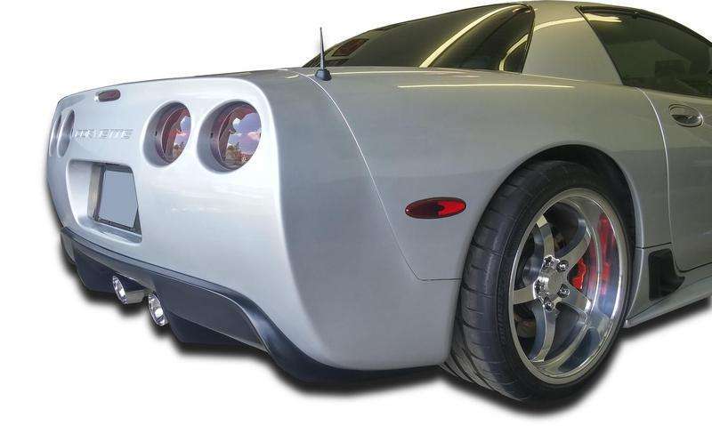 KBD - Chevrolet Corvette C5 1997-2004 Stealth Style 1 Piece Polyurethane Rear Diffuser (37-6048)