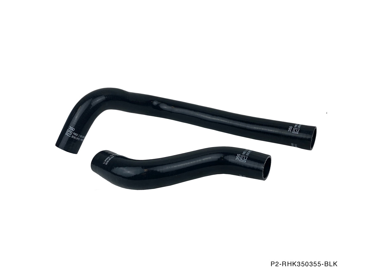 P2M - MAZDA 1993-95 RX-7 13B RADIATOR HOSE KIT : BLACK (P2-RHK350355-BLK)