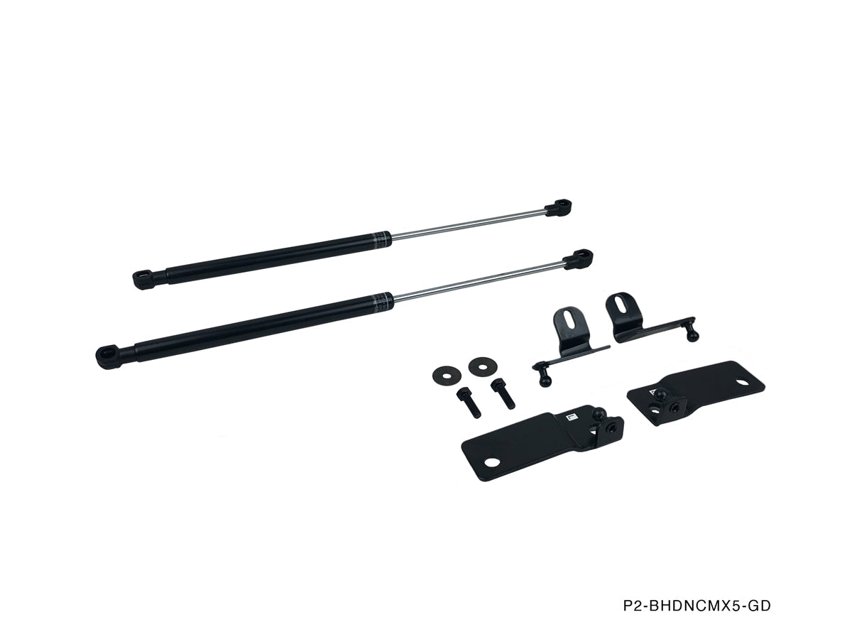 P2M - MAZDA MIATA (NC) 2006-2015 SÉRIE PRETA AMORTECEDOR DO CAPOT DO MOTOR (P2-BHDNCMX5-TP)