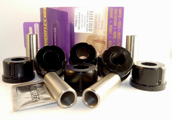 Bucha do braço de controle externo inferior traseiro Powerflex USA - Mazda Miata (89 - 05)