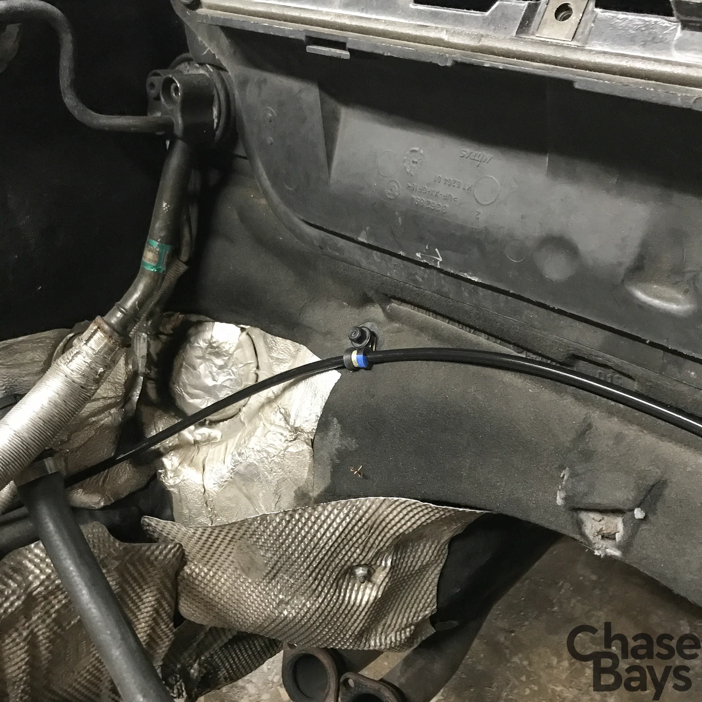 Chase Bays - Brake Line Relocation for BMW E46 with Single Piston Brake Booster Delete (CB-E46-BBE)
