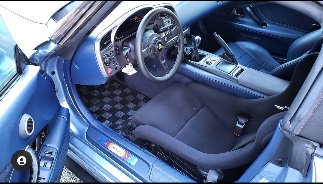 P2M - HONDA S2000 AP2 RACE FLOOR MATS : DARK GREY (P2-CPTS2KAP2DG-TP)