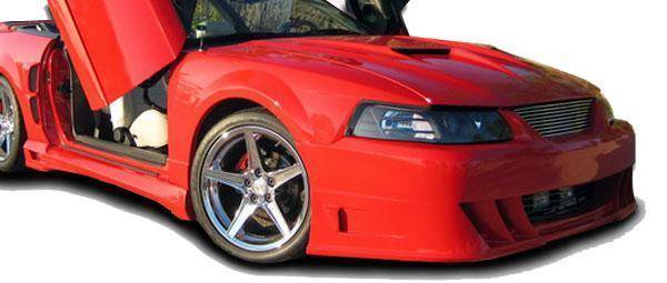 KBD - Ford Mustang 1999-2004 Demon Style 1 Piece Polyurethane Front Bumper (37-2245)