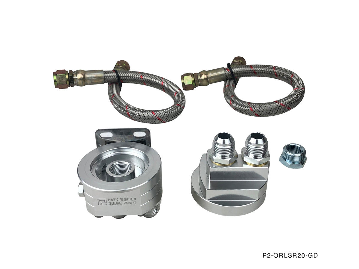 P2M NISSAN SR20DET OIL FILTER RELOCATION KIT (P2-ORLSR20-GD