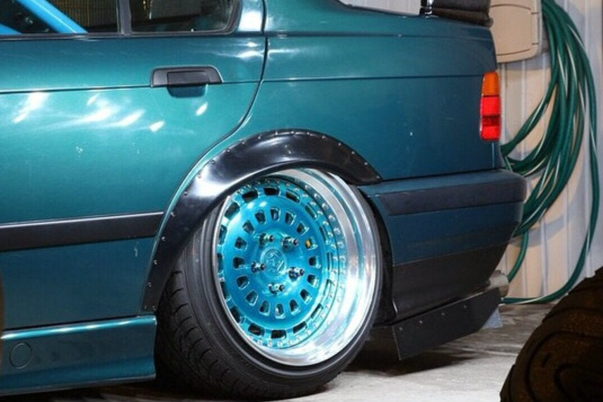 HARD Motorsport - BMW E36 Sedan & Ti Fender Flares FULL SET (E36FLARE4D.FULL)