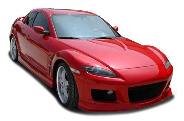 KBD - Mazda RX8 2004-2008 MS Style 2 Piece Polyurethane Side Skirts (37-2291)