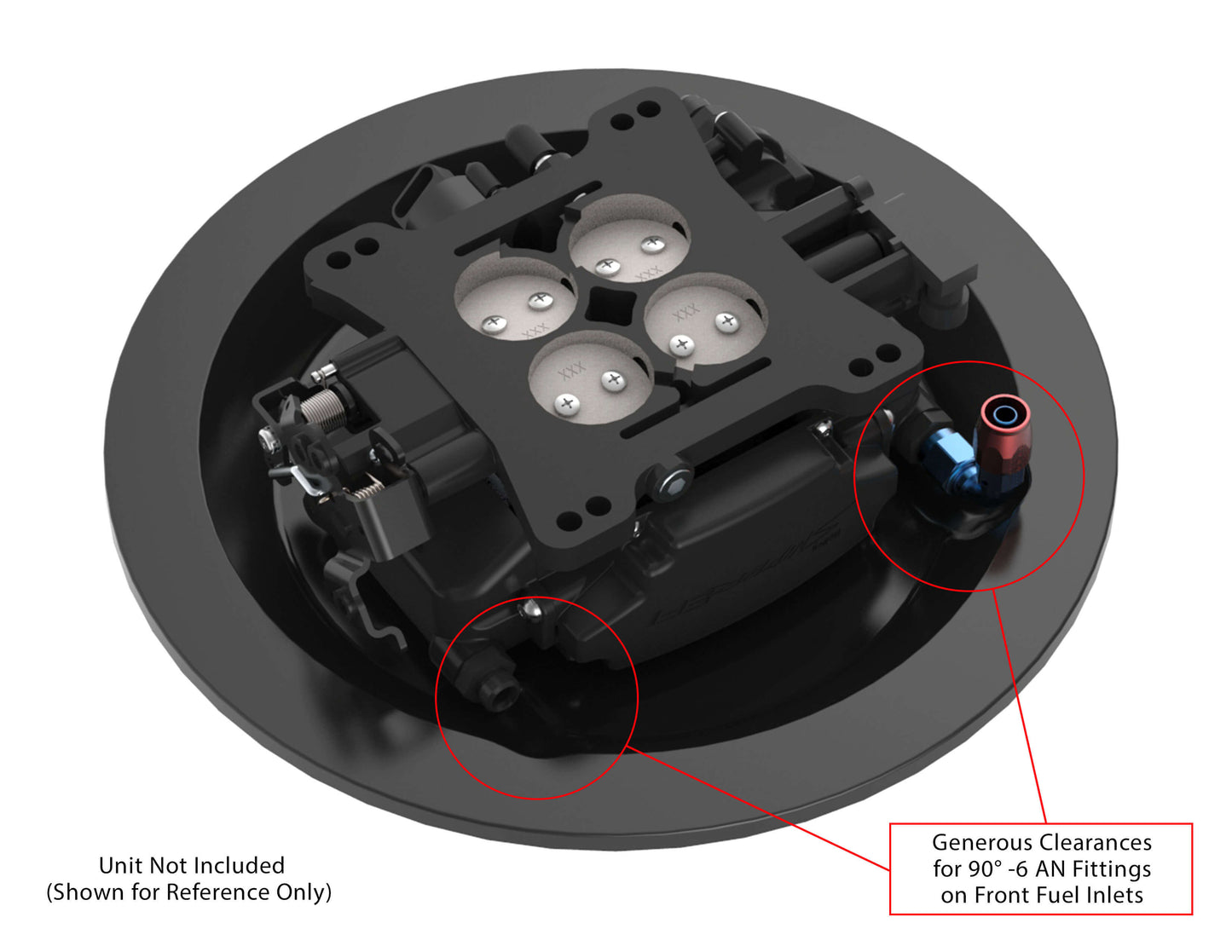Holley - SNIPER EFI AIR CLEANER DROP BASE - BLACK
