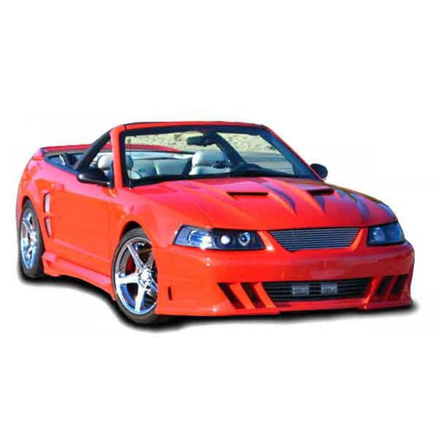 KBD - Ford Mustang 1999-2004 Demon Style 1 Piece Polyurethane Front Bumper (37-2245)