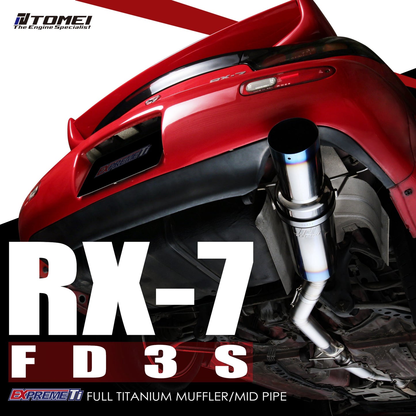 Tomei - FULL TITANIUM MUFFLER KIT EXPREME Ti RX-7 FD3S (TB6090-MZ05A)