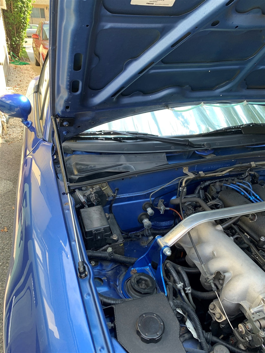 P2M - MAZDA MIATA (NA/NB) 1988-2005 BLACK SERIES ENGINE HOOD DAMPER (P2-BHDNABMX5-TP)