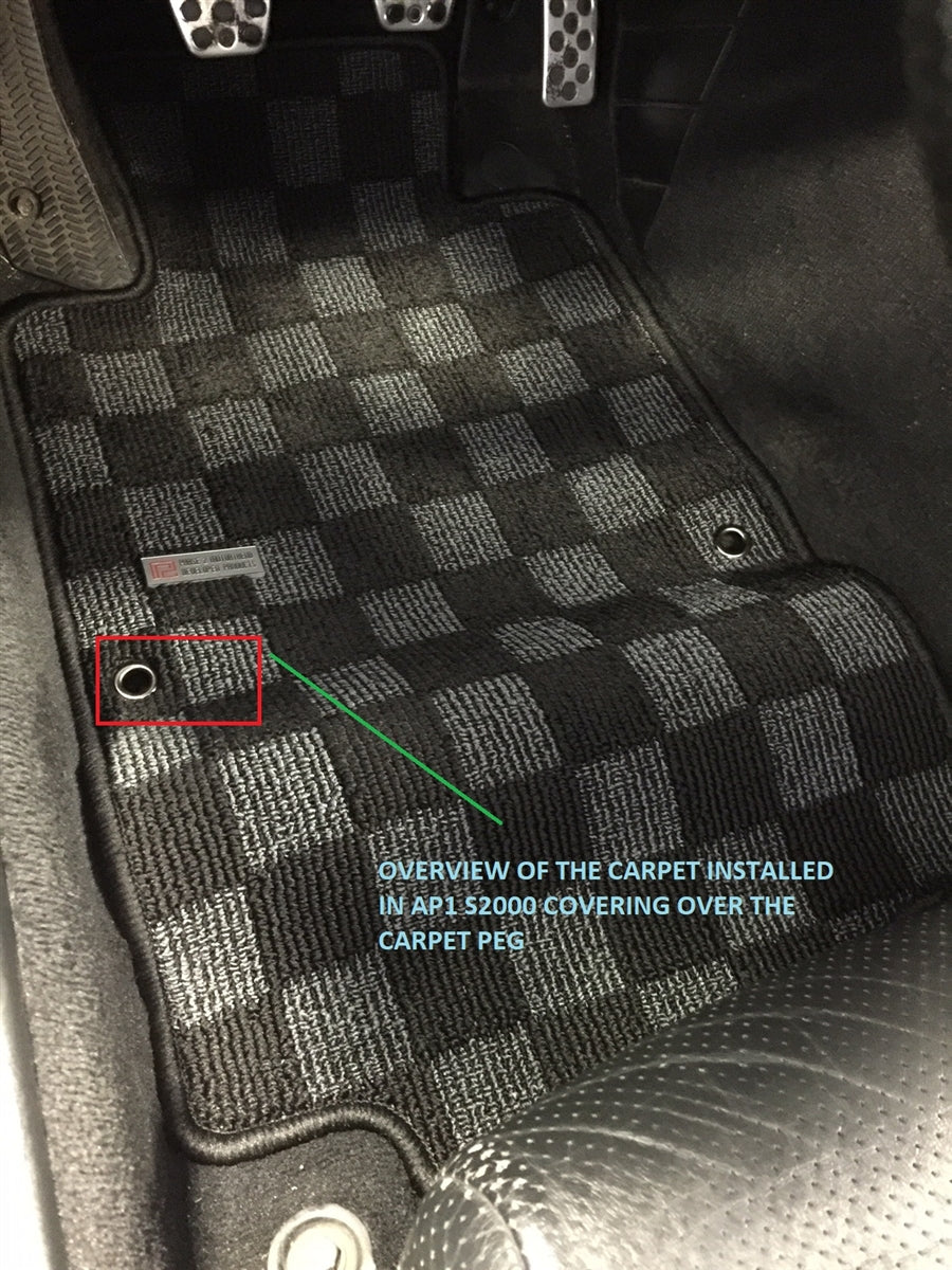 P2M - HONDA S2000 AP2 RACE FLOOR MATS : DARK GREY (P2-CPTS2KAP2DG-TP)