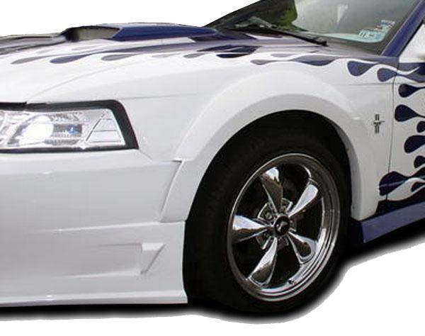 KBD - Ford Mustang 1999-2004 Demon Style 1 Piece Polyurethane Front Bumper (37-2245)