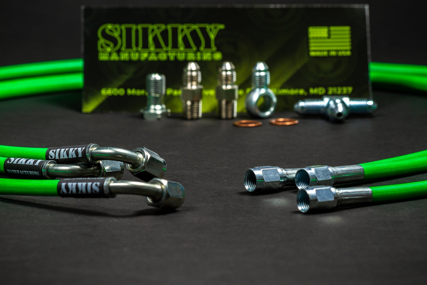 Fabricação Sikky - Kit de linha dupla de freio de mão puxado para trás E36 (HLK-03)