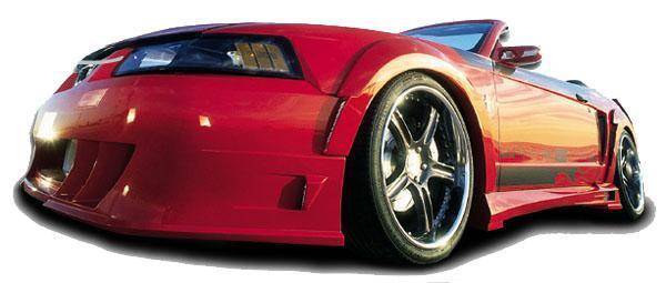 KBD - Ford Mustang 1999-2004 Demon Style 1 Piece Polyurethane Front Bumper (37-2245)