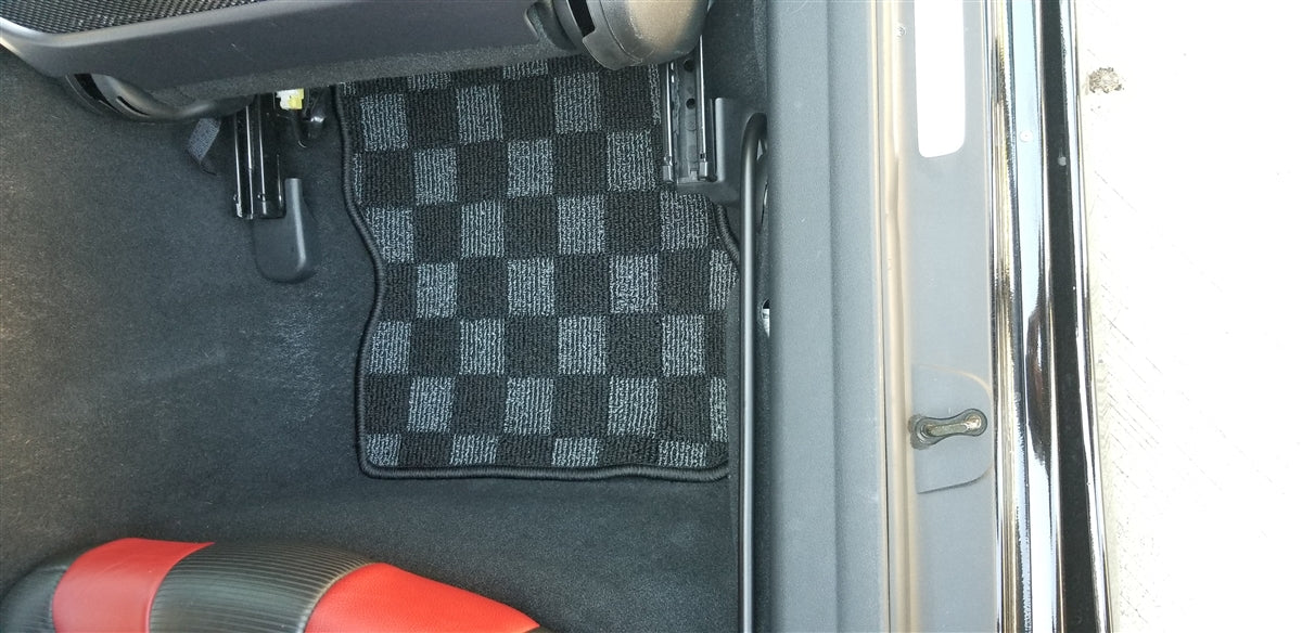 P2M - MAZDA RX-8 RACE FLOOR MATS (FRONT/REAR) : DARK GREY (P2-CPTMZRX8DG-TP)